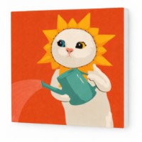 Картина по номерам Art Gallery Premium Sunshine Cat (BX3649)