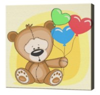 Картина по номерам Art Gallery Premium Teddy Bear With Balls (BX2859)