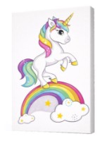 Картина по номерам Art Gallery Premium Unicorn On A Rainbow (CX5013)