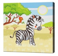 Tablou pe numere Art Gallery Premium Zebra in The Savannah (BX2883)