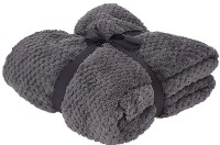 Плед H&S 130Х170сm серый (56414)