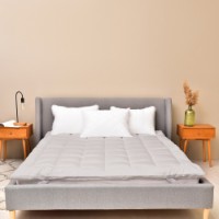 Наматрасник MobiCasa DOUBLE toper  160x200cm Grey