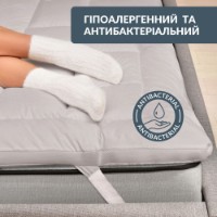 Наматрасник MobiCasa DOUBLE toper  160x200cm Grey фото №4 — интернет-магазин Desire.md