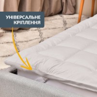 Наматрасник MobiCasa DOUBLE toper  160x200cm Grey фото №6 — интернет-магазин Desire.md