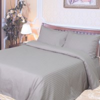 Lenjerie de pat Ярослав 03 Satin Stripe Grey 200x220cm