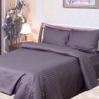 Lenjerie de pat Ярослав 07 Satin Stripe Dark Purple 200x220cm