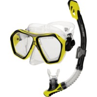 Masca şi  tub pentru înot Aqua Speed Blaze + Borneo Yellow/Black