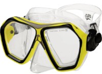 Masca şi  tub pentru înot Aqua Speed Blaze + Borneo Yellow/Black imaginea #3 — magazin online Desire.md