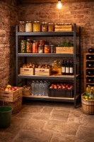 Cтеллаж складской Xenos StrongLine 180x120x40cm Black фото №2 — интернет-магазин Desire.md