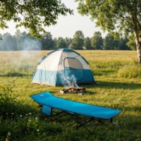 Кровать складная туристическая Nils Blue NC2701 фото №8 — интернет-магазин Desire.md