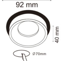 Потолочный светильник Horoz Kadife White (015-060-0001) фото №2 — интернет-магазин Desire.md