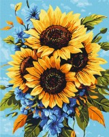 Tablou pe numere Brushme Bouquet Of Sunflowers (BS54376)