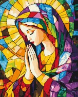 Tablou pe numere Brushme Prayer Of Light (BS54327)