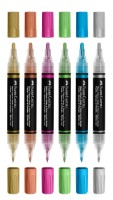 Markere Faber-Castell Black Edition Shake & Paint Metallic 285517 6pcs