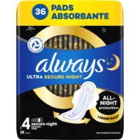Прокладки Always Ultra Secure Night 36pcs