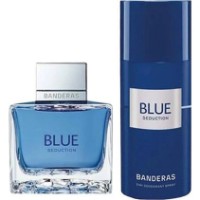 Парфюмерный набор для него Antonio Banderas Blue EDT 100ml + Deo 150ml 