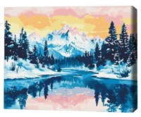 Tablou pe numere Brushme Серебряные вершины 40х50cm (BS54195FC)