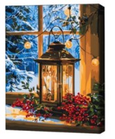 Tablou pe numere Brushme Свет в окне 40x50cm (BS54503FC)