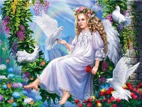 Алмазная мозаика Art Gallery Premium Angel And Doves (GB80014)