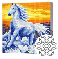 Алмазная мозаика Art Gallery Premium Blue Horse (BJ528)