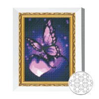 Mozaic cu diamante Art Gallery Premium Butterfly And Heart (JS27652)