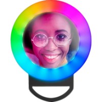 Lampă inelară Cellularline Selfie Ring Pocket Black