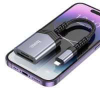 Cititor de carduri Hoco UA25 Lightning Metal Gray imaginea #5 — magazin online Desire.md