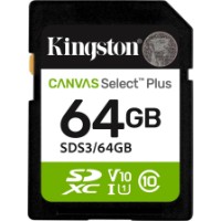 Карта памяти Kingston Canvas Select Plus 64Gb Class10 UHS-I U1 V10 (SDS3/64GB)