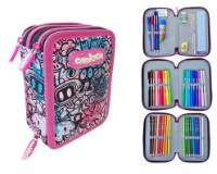 Школьный пенал Carioca Comics Pink с аксессуарами, тканевый (56868) фото №2 — интернет-магазин Desire.md