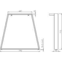 Каркас для стола Alianstek A-LEG фото №3 — интернет-магазин Desire.md