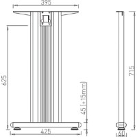 Каркас для стола Alianstek TEMPO T 400 1600 mm фото №3 — интернет-магазин Desire.md