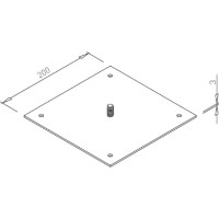 Каркас для стола Alianstek COLUMN TERRA 80cm фото №2 — интернет-магазин Desire.md