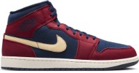Ботинки мужские Nike Jordan 1 Mid Se Team Red/Pale Vanilla/Obsidian, s.40.5 фото №3 — интернет-магазин Desire.md