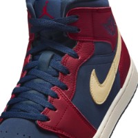Ботинки мужские Nike Jordan 1 Mid Se Team Red/Pale Vanilla/Obsidian, s.40.5 фото №7 — интернет-магазин Desire.md