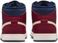 Ботинки мужские Nike Jordan 1 Mid Se Team Red/Pale Vanilla/Obsidian, s.46 фото №5 — интернет-магазин Desire.md