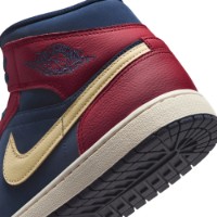 Ботинки мужские Nike Jordan 1 Mid Se Team Red/Pale Vanilla/Obsidian, s.46 фото №8 — интернет-магазин Desire.md