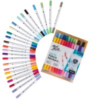 Set carioci Mont Marte Dual Tip Fabric Markers 24pcs (MMPM0055) imaginea #2 — magazin online Desire.md