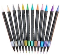 Markere Mont Marte Dual Tip Markers Metallic 12pcs (MMPM0063)