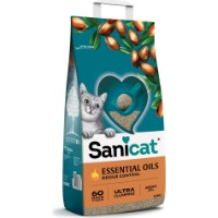 Asternut igienic pentru pisici Sanicat Essential Oils Argan 10L