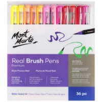 Markere Mont Marte Real Brush Pens 36pcs (MMPM0048)