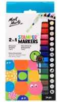 Markere Mont Marte Stamper Markers 2in1 14pcs (MMKC0199)