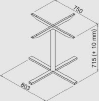 Каркас для стола Alianstek DRON фото №2 — интернет-магазин Desire.md