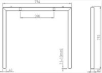 Каркас для стола Alianstek HAVANA 40/800 1400 mm фото №3 — интернет-магазин Desire.md