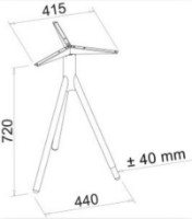 Каркас для стола Alianstek HUM 3 фото №2 — интернет-магазин Desire.md