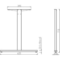 Каркас для стола Alianstek TILL T 600  1600 mm фото №3 — интернет-магазин Desire.md