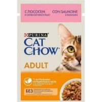 Влажный корм для кошек Purina Cat Chow Adult Salmon&Peas 26x85g