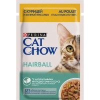 Влажный корм для кошек Purina Cat Chow Hairball Chicken&Peas 26x85g
