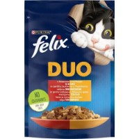 Влажный корм для кошек Purina Felix Duo Beef&Chicken 26x85g