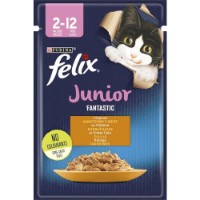 Влажный корм для кошек Purina Felix Junior Chicken 26x85g
