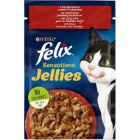 Hrană umedă pentru pisici Purina Felix Sensations Beef&Tomatoes 26x85g 